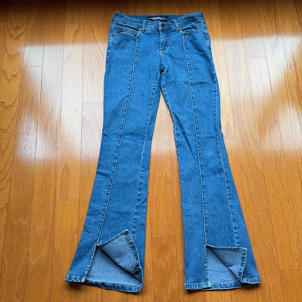 Tyte slash flare jeans